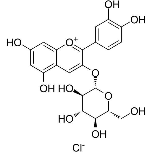 Kuromanin chloride Structure